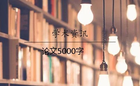 论文5000字